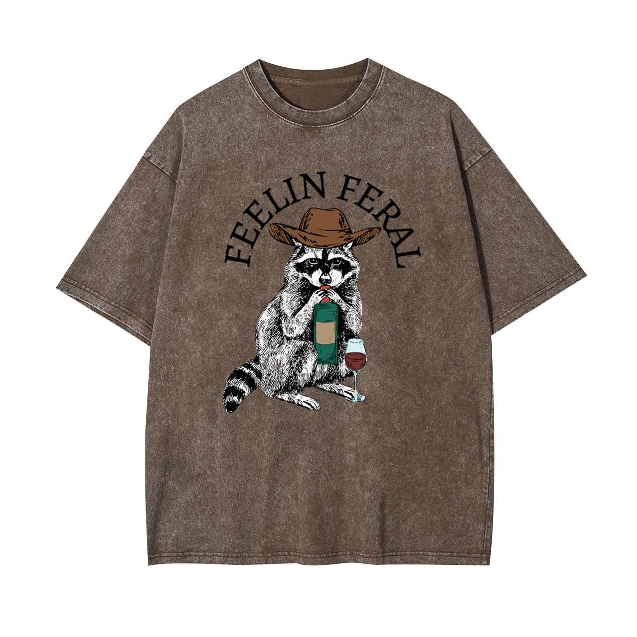 Funny Raccoon Garment-dye Tees