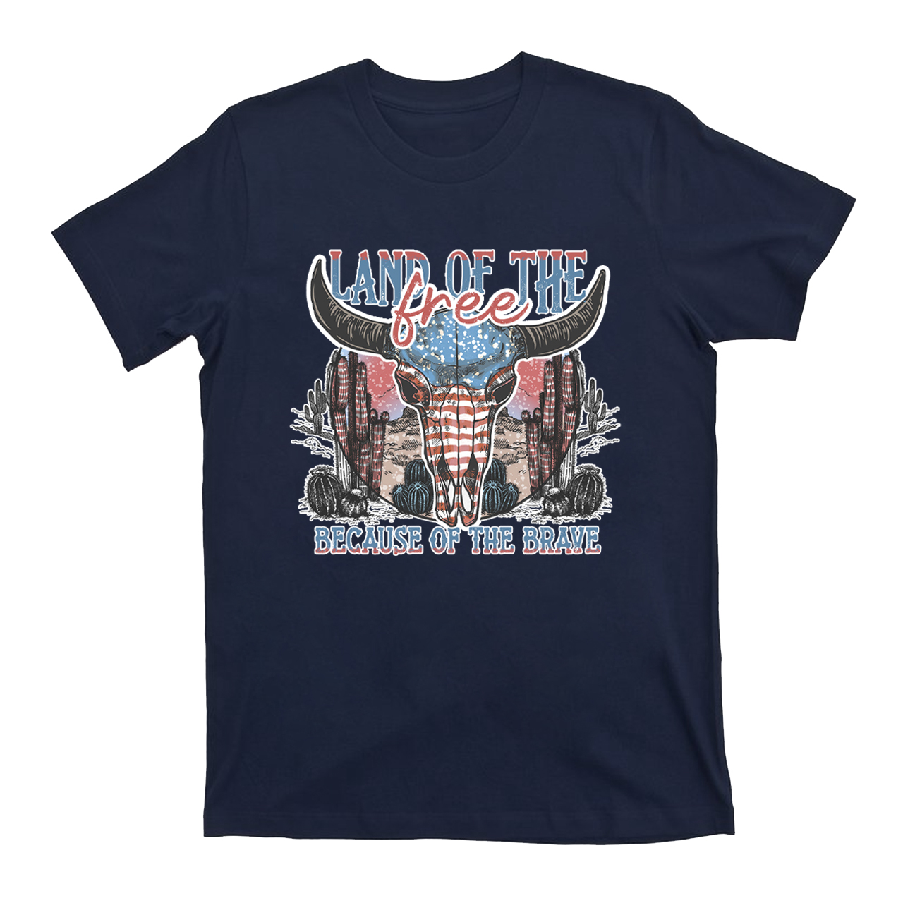 4th Of July And Cow Skull T-Shirts