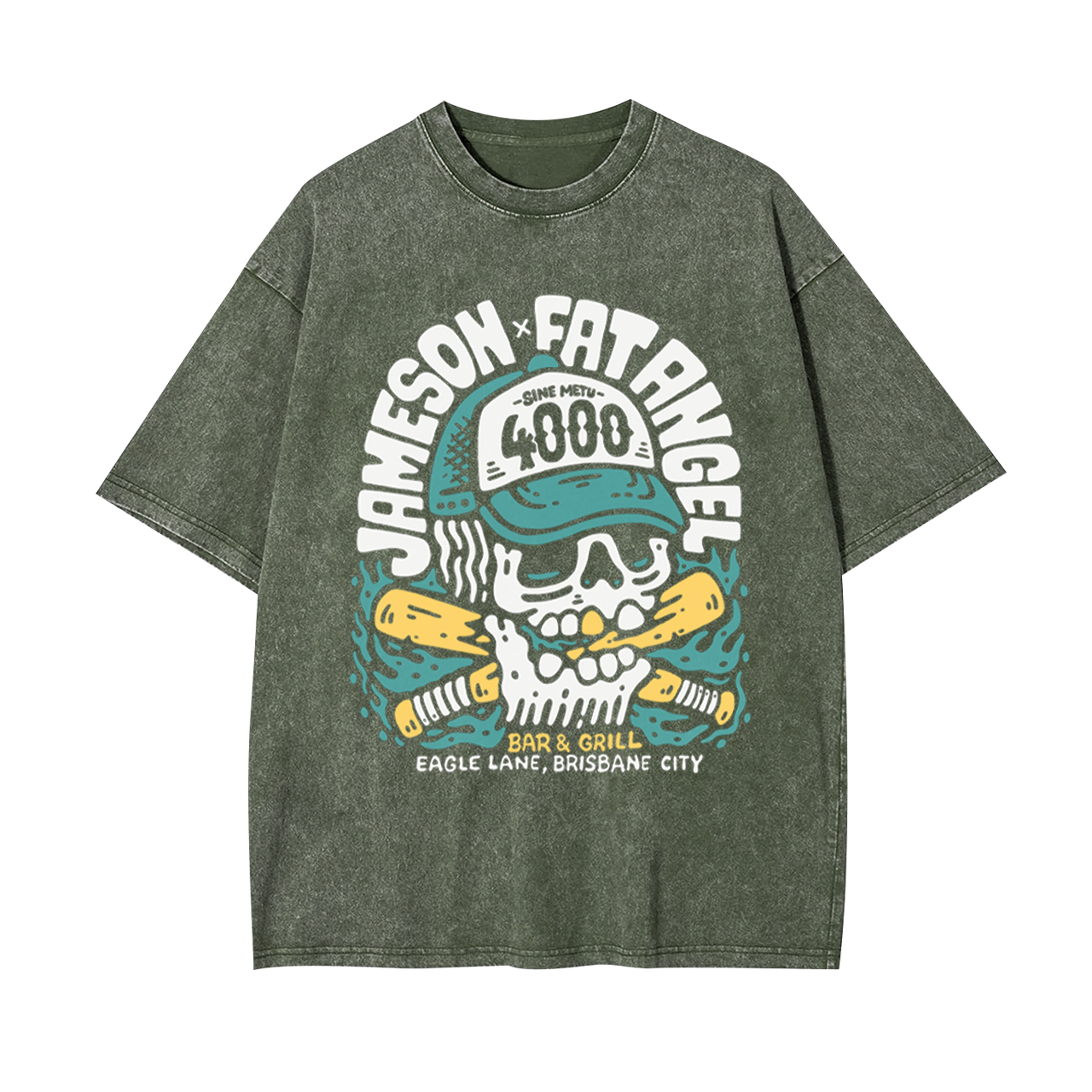 Jameson And Fat Angel Garment-dye Tees