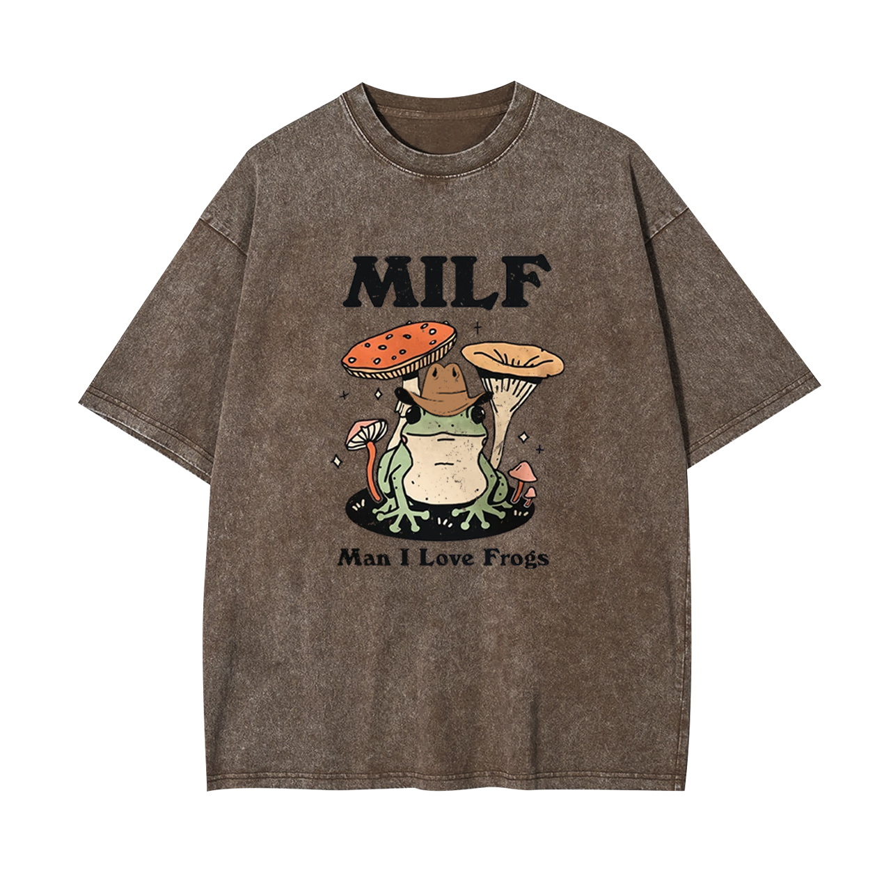 Funny MILF Froggy Garment-dye Tees