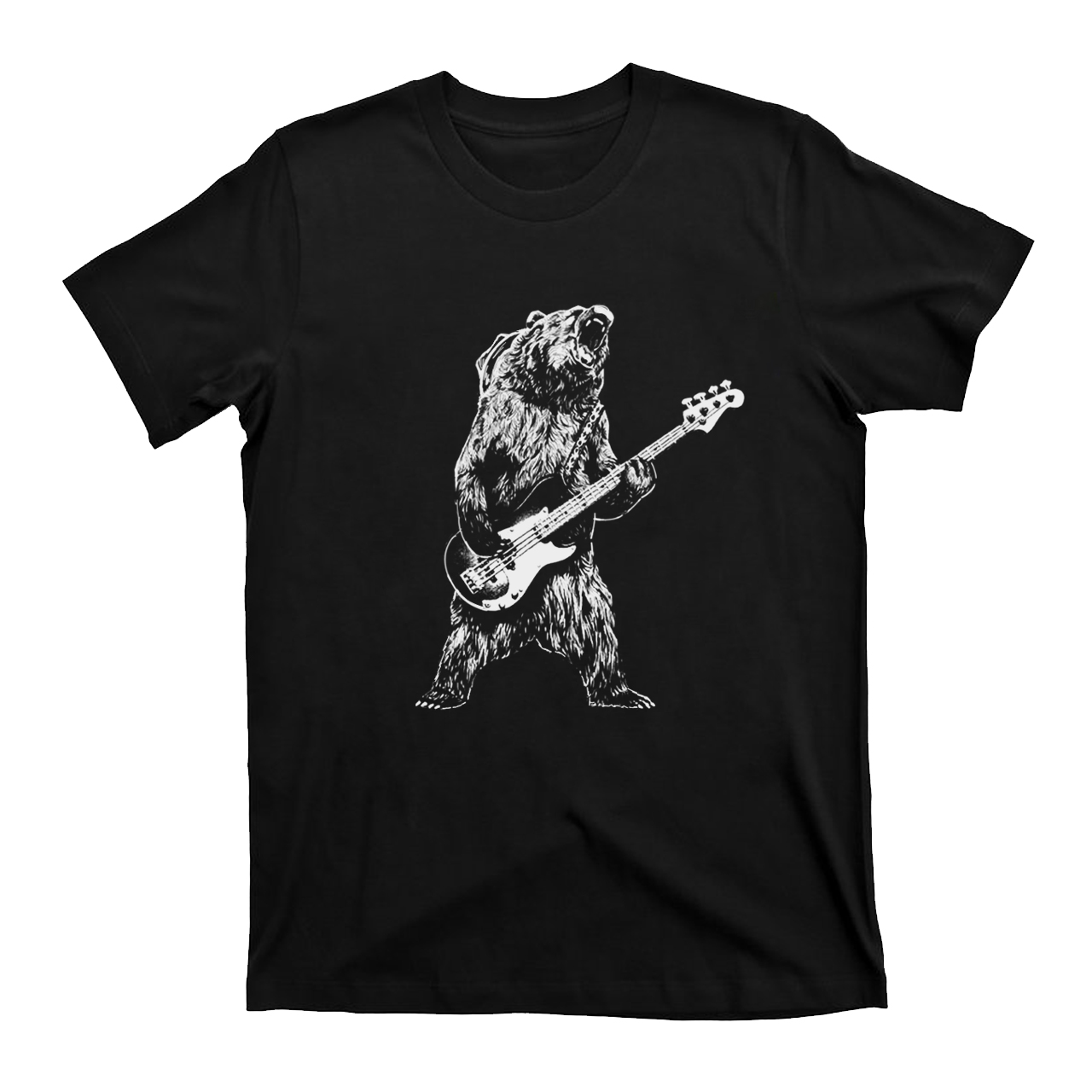 Bear Playing Bass Guitar T-Shirts