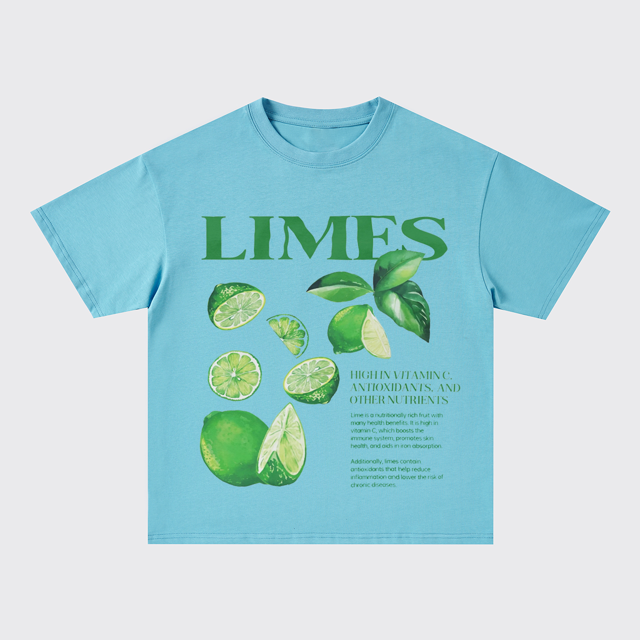 Retro Style-Fresh Limes Oversize T-Shirts