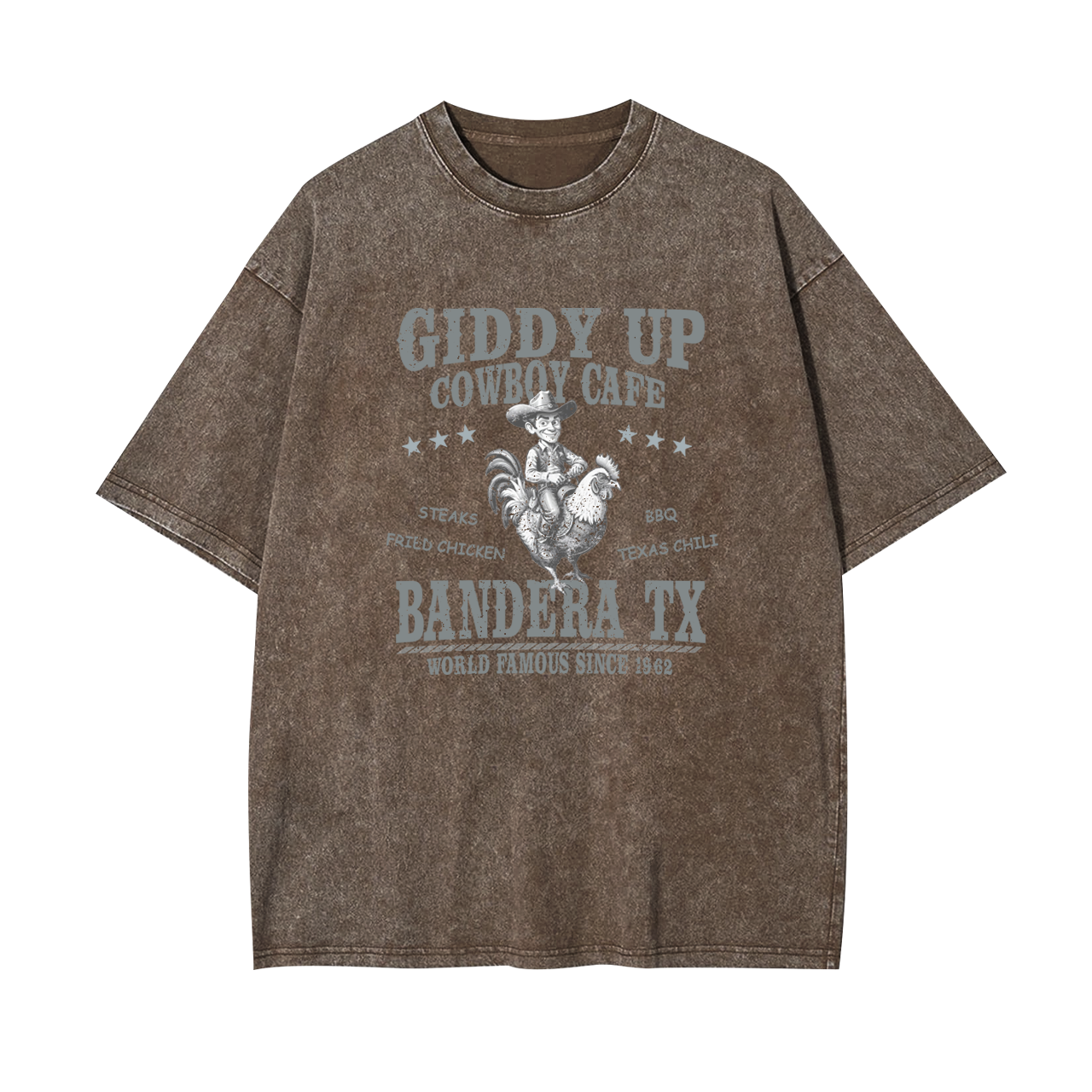 Giddy Up Cowboy Cafe Garment-dye Tees