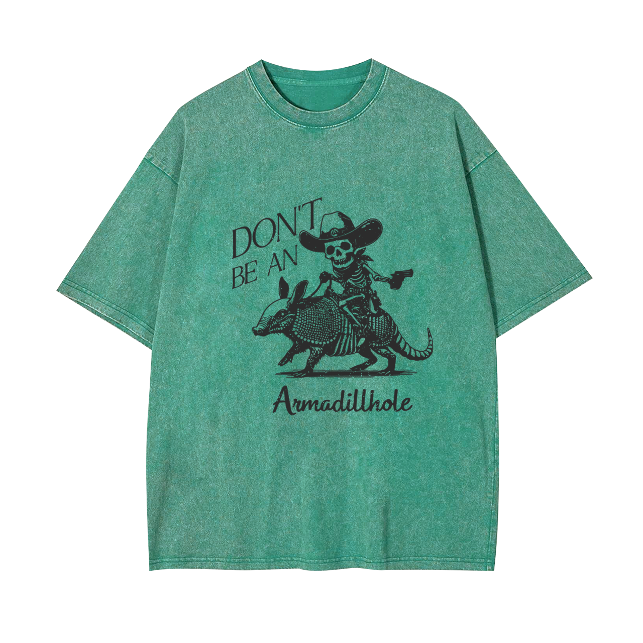 Cowboy Skeleton Armadillo Garment-dye Tees