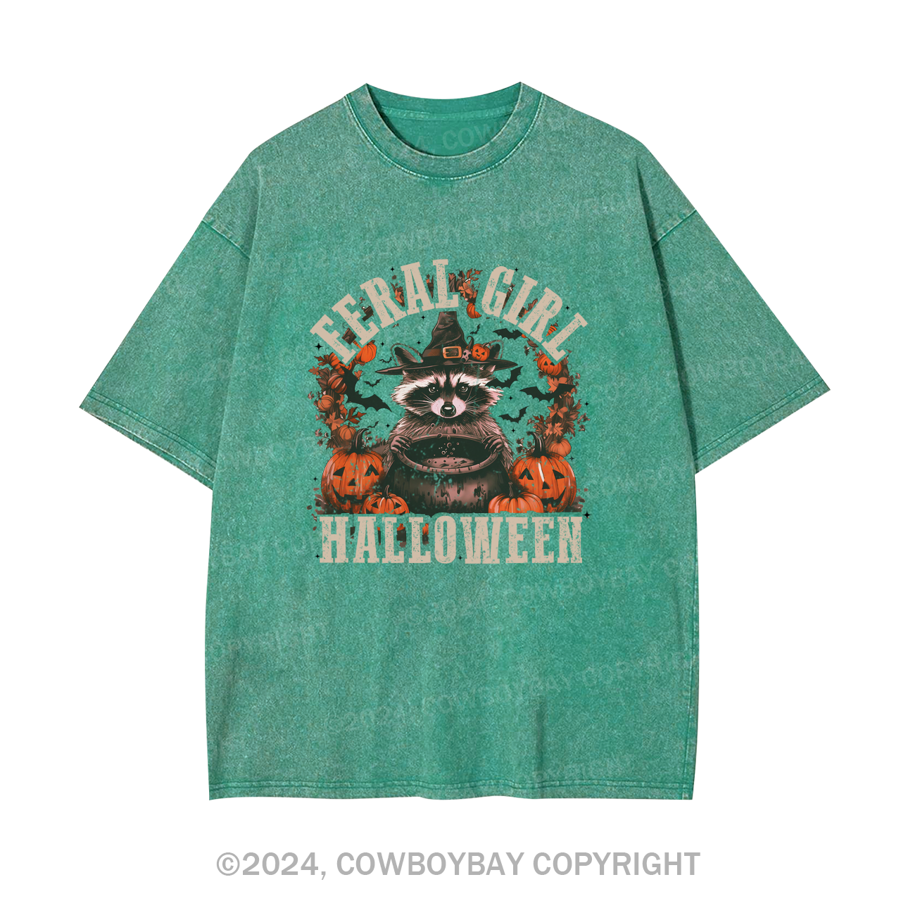 Feral Girl Halloween Garment-dye Tees