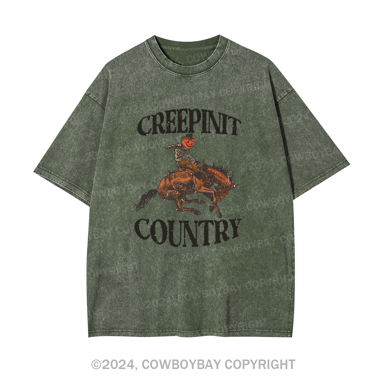 Creepin It Country Garment-dye Tees
