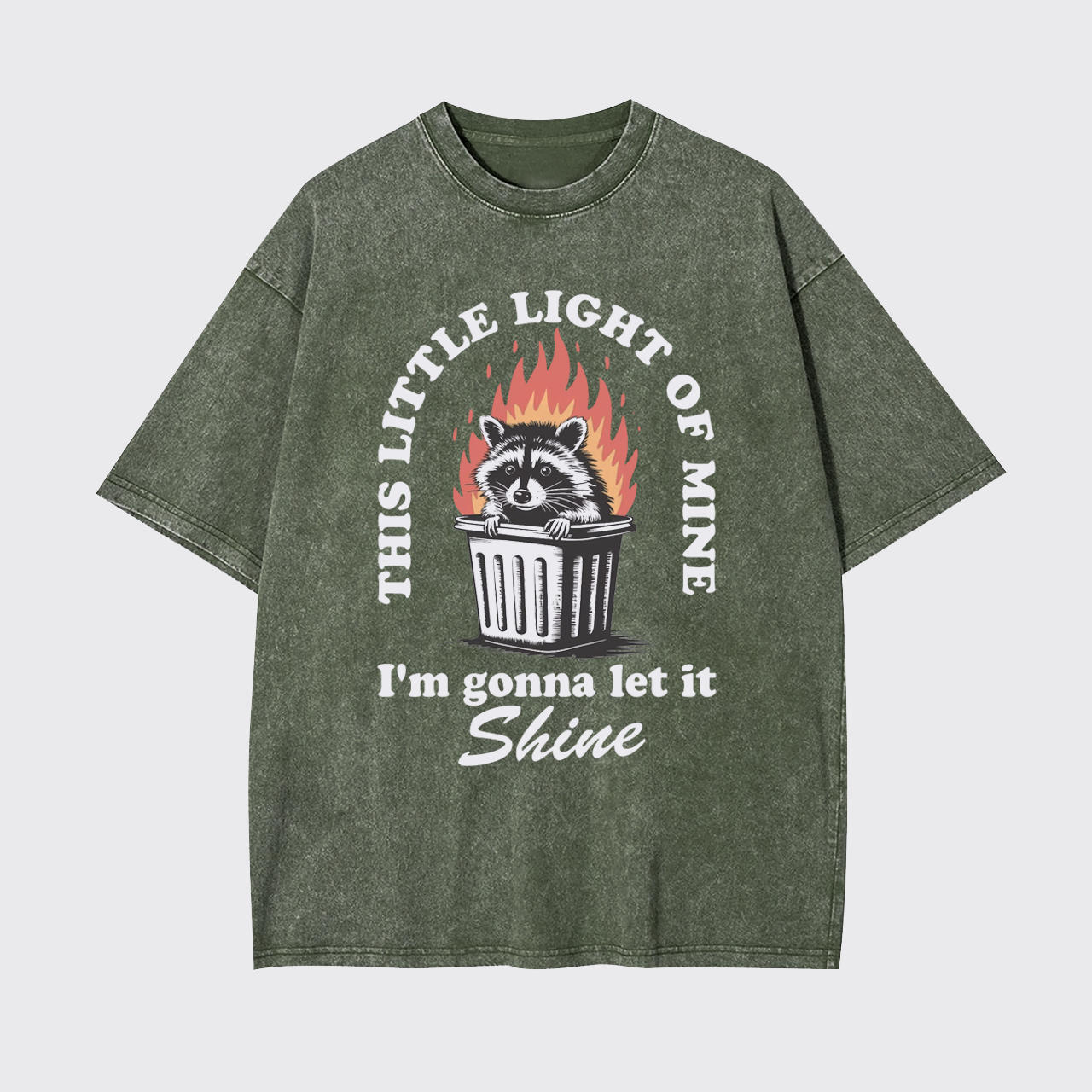 Funny Dumpster Fire Garment-dye Tees