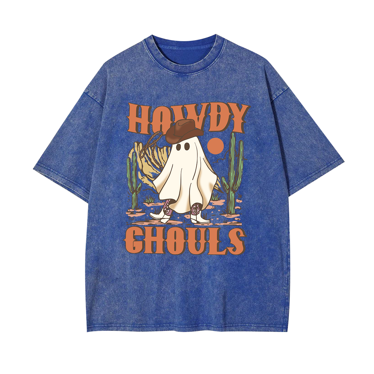 Howdy Ghouls Halloween Garment-dye Tees