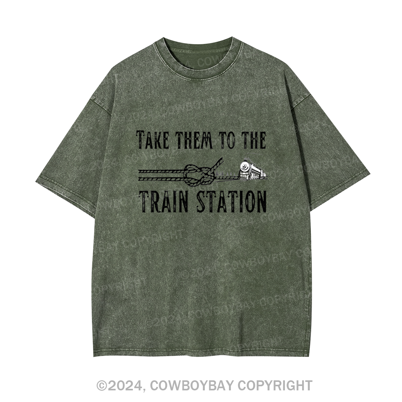 Take Them To The Train Station Garment-dye Tees