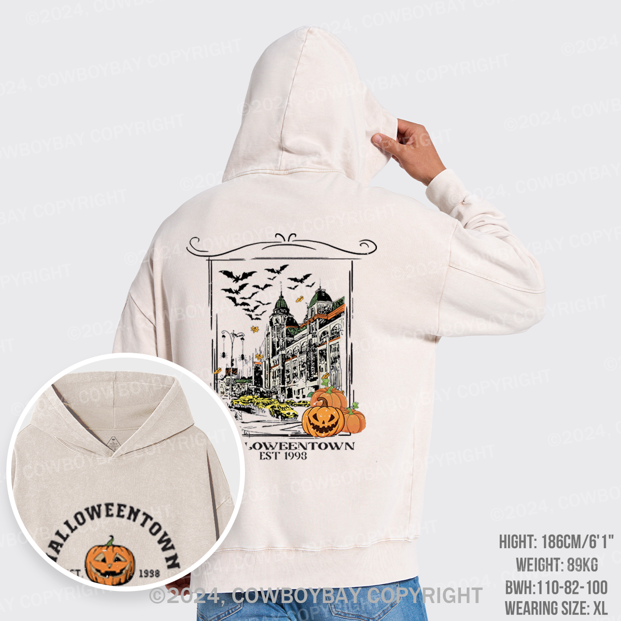 Halloweentown 1998 Garment-Dye Hoodies