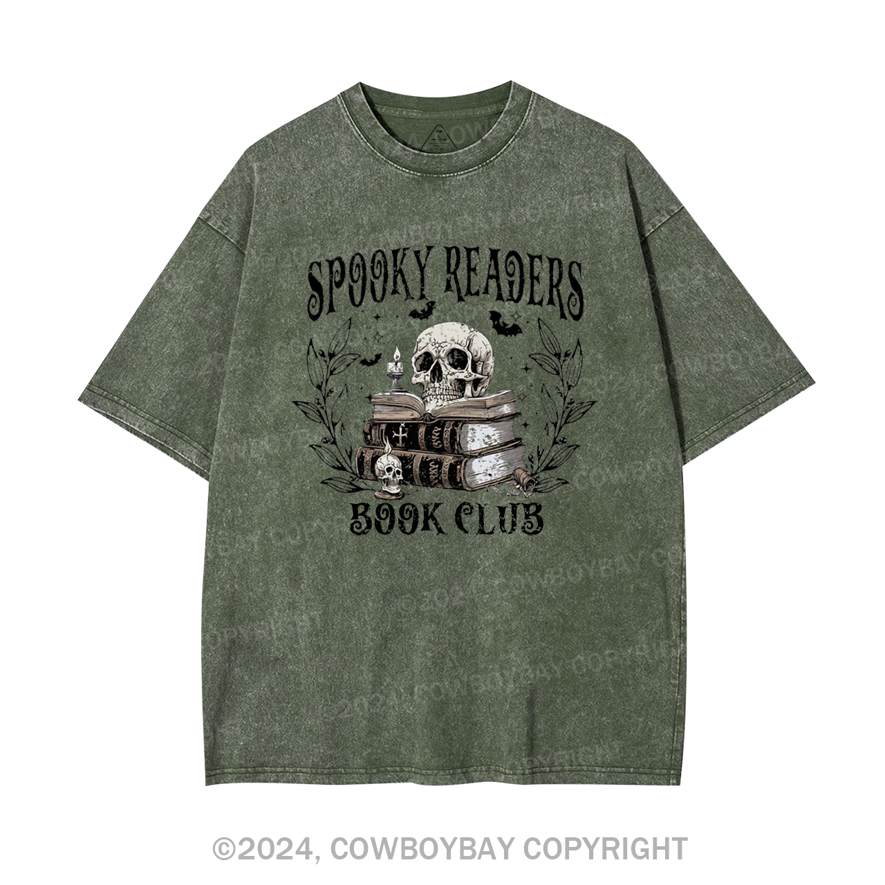 Spooky Readers Book Club Garment-dye Tees
