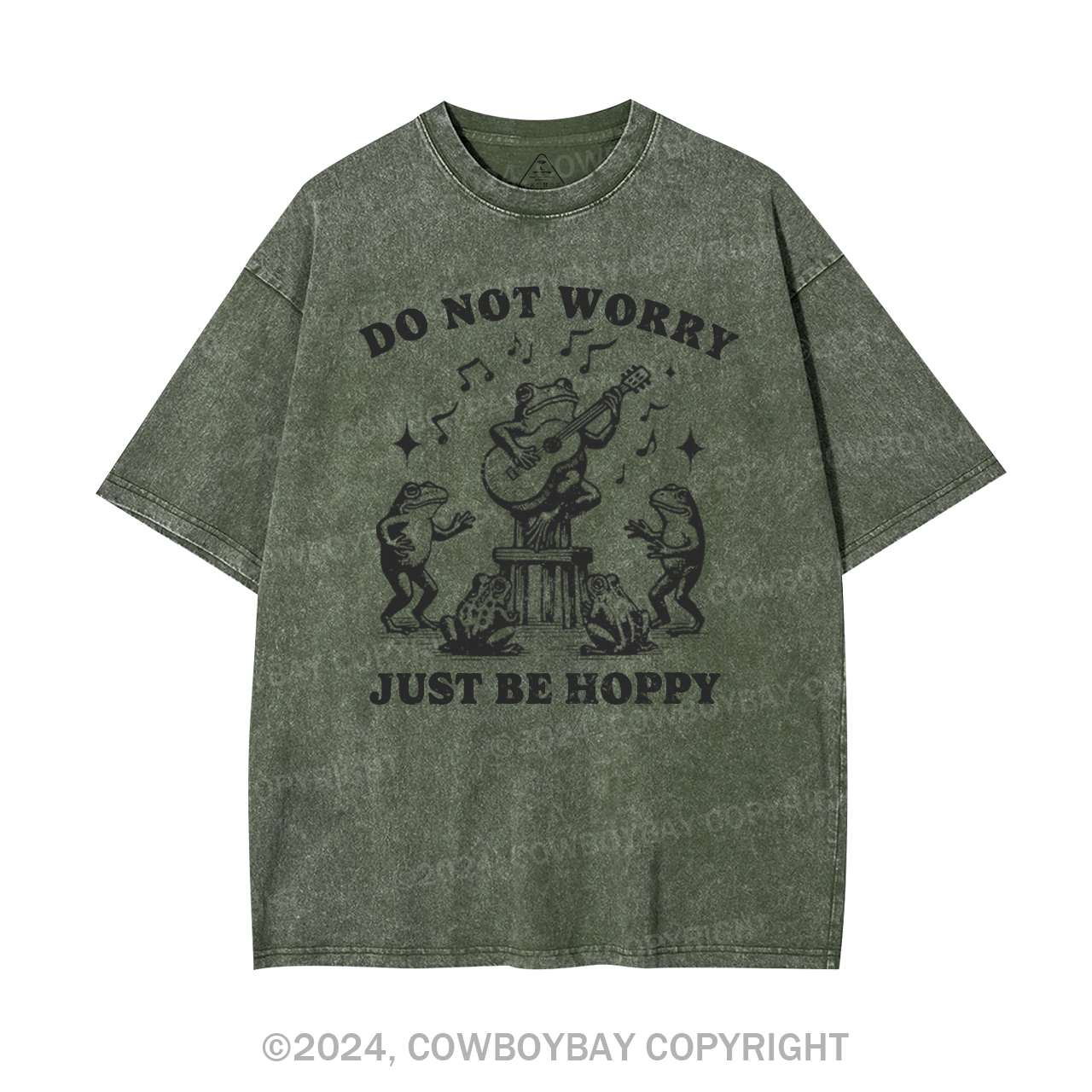 Do Not Worry Just Be Hoppy Garment-dye Tees