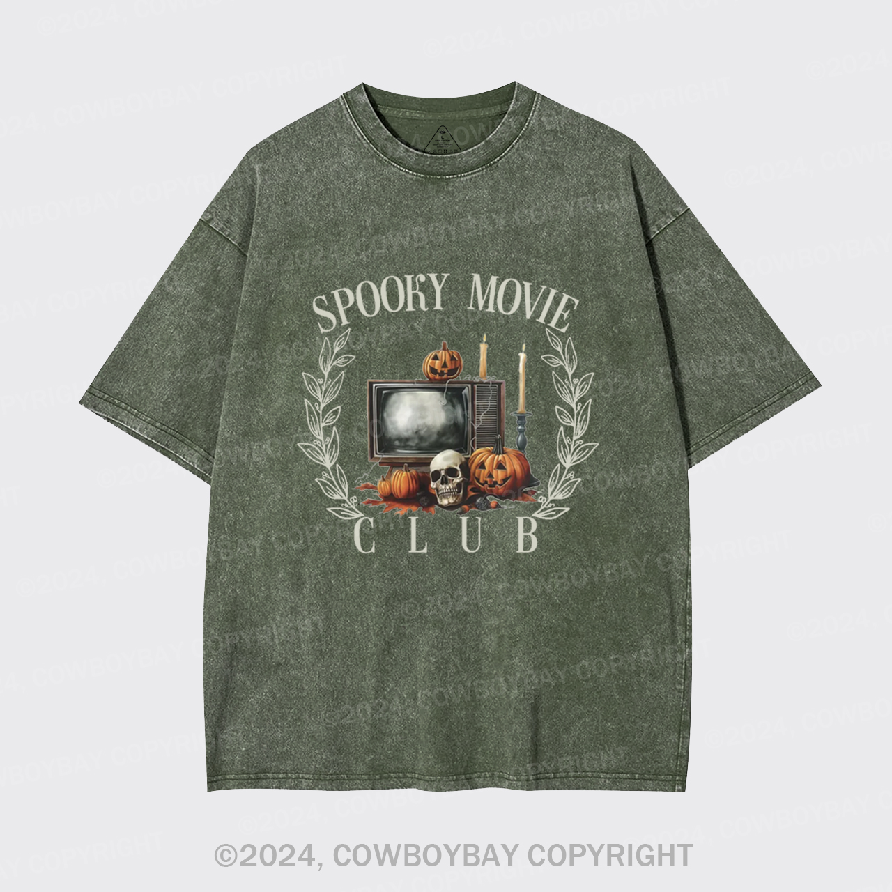 Spooky Movie Club Garment-dye Tees