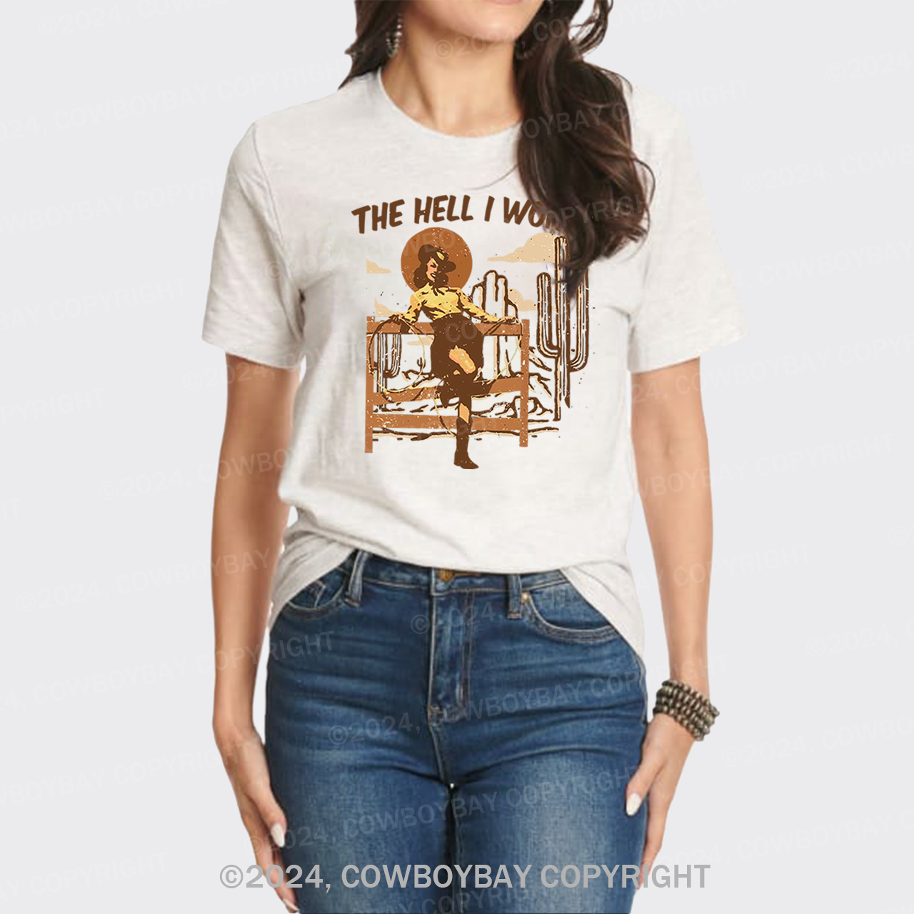 The Hell I Won't Western Country Style T-shirt