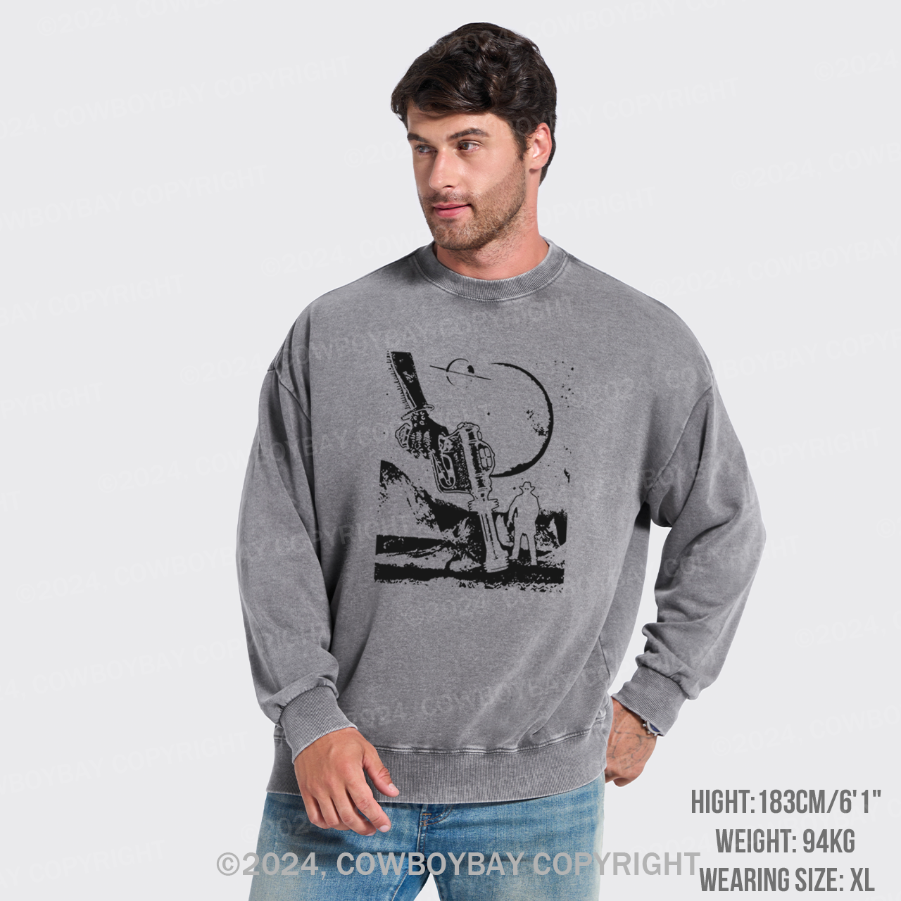 Cosmic Cowboy Washed Sweatshirts