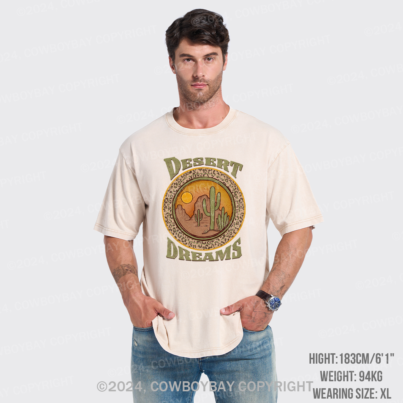 Desert Dreams Country Cowboy Garment-dye Tees