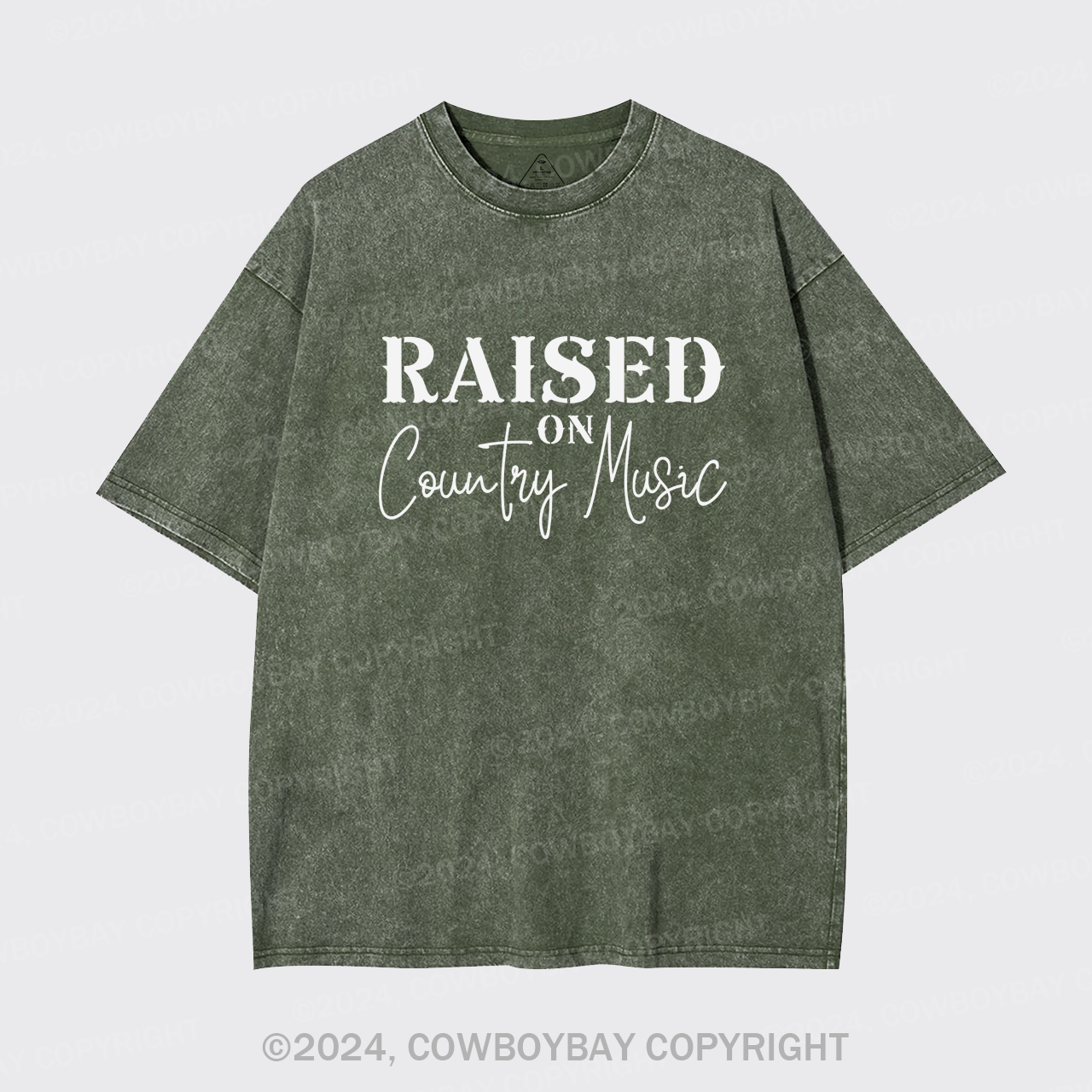 Raised on Country Music Garment-dye Tees