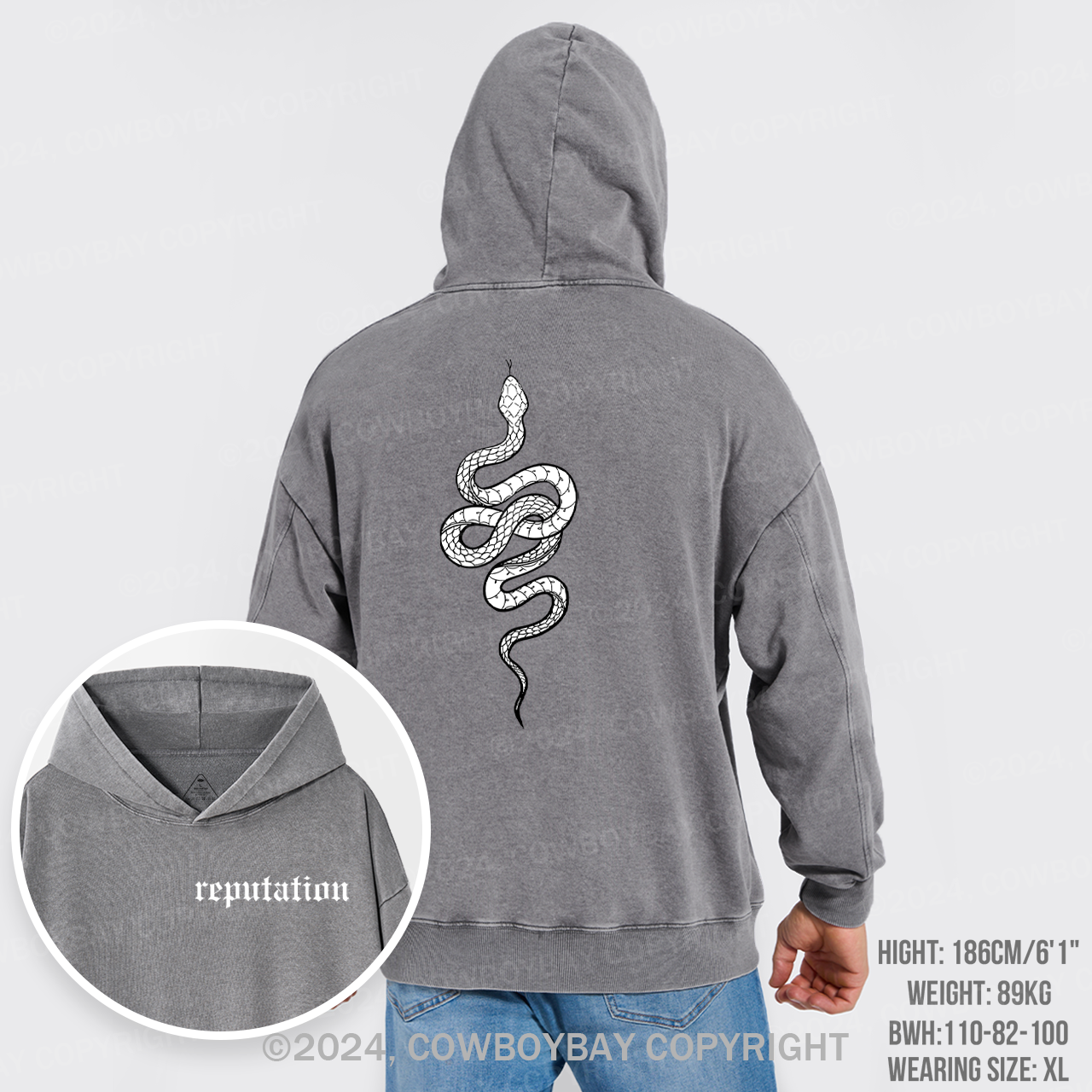 Reputation Look What You Made Me Do Garment-Dye Hoodies