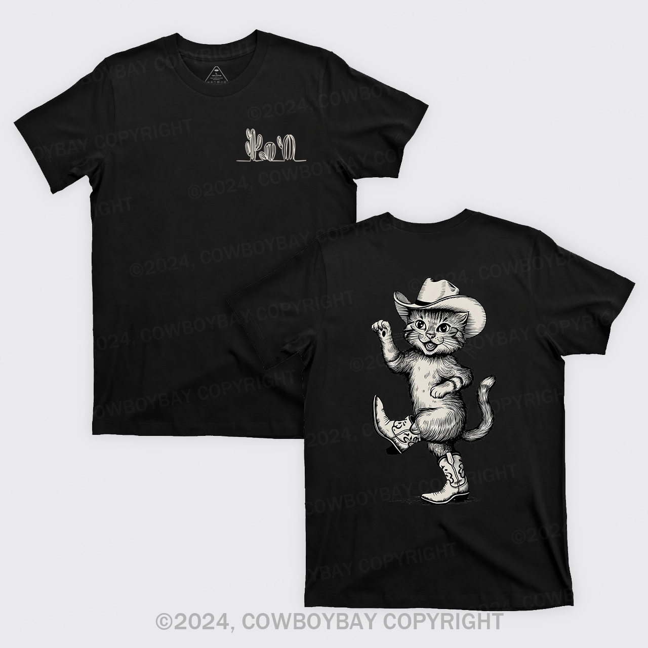 Dancing Cowboy Cat T-Shirts