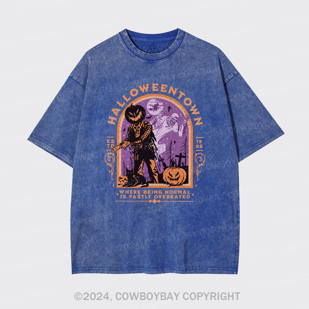 Halloween Pumpkin,EST.1998 Garment-dye Tees