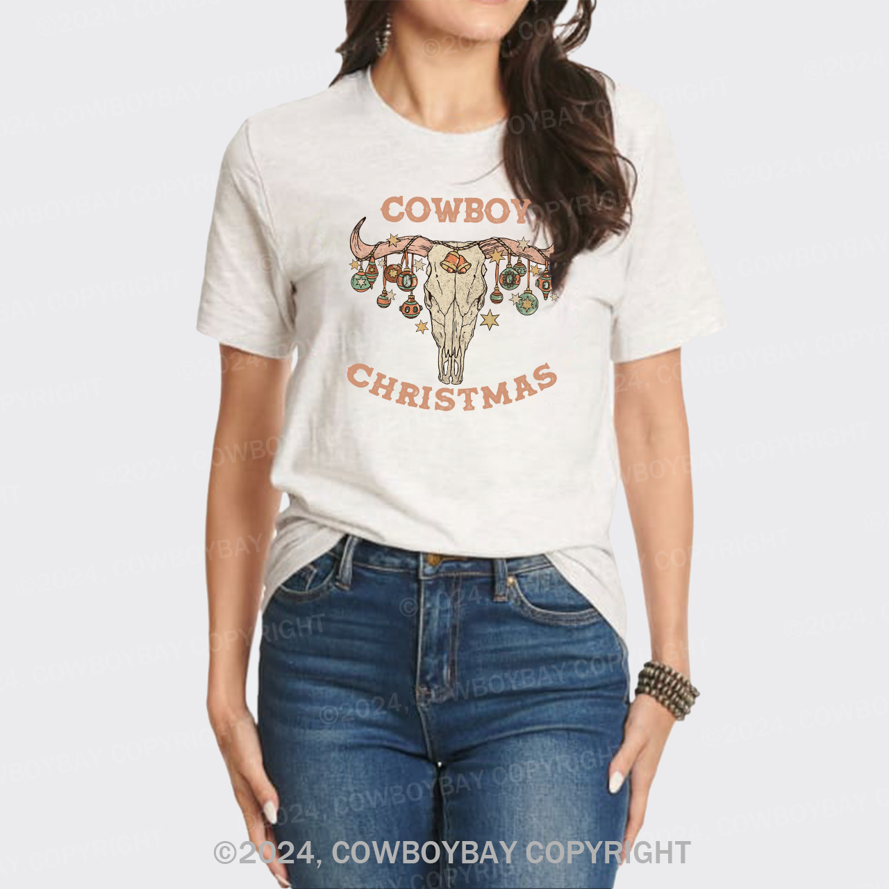 Christmas Cowboy Fantasy glass lamp T-Shirts