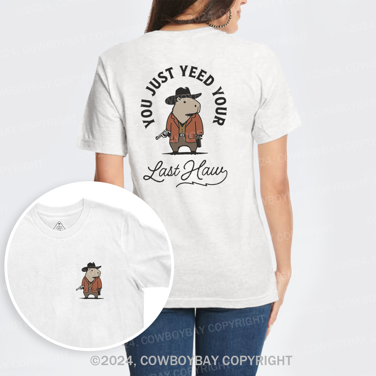Funny Capybara Cowboy T-Shirts