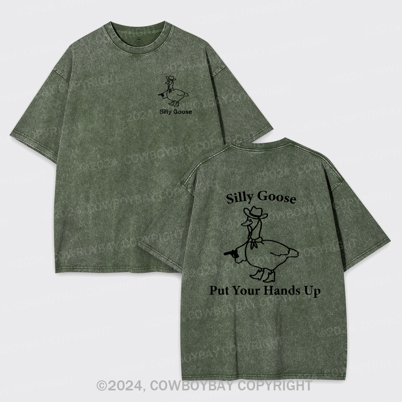 Silly Goose,Put Your Hands Up Garment-dye Tees
