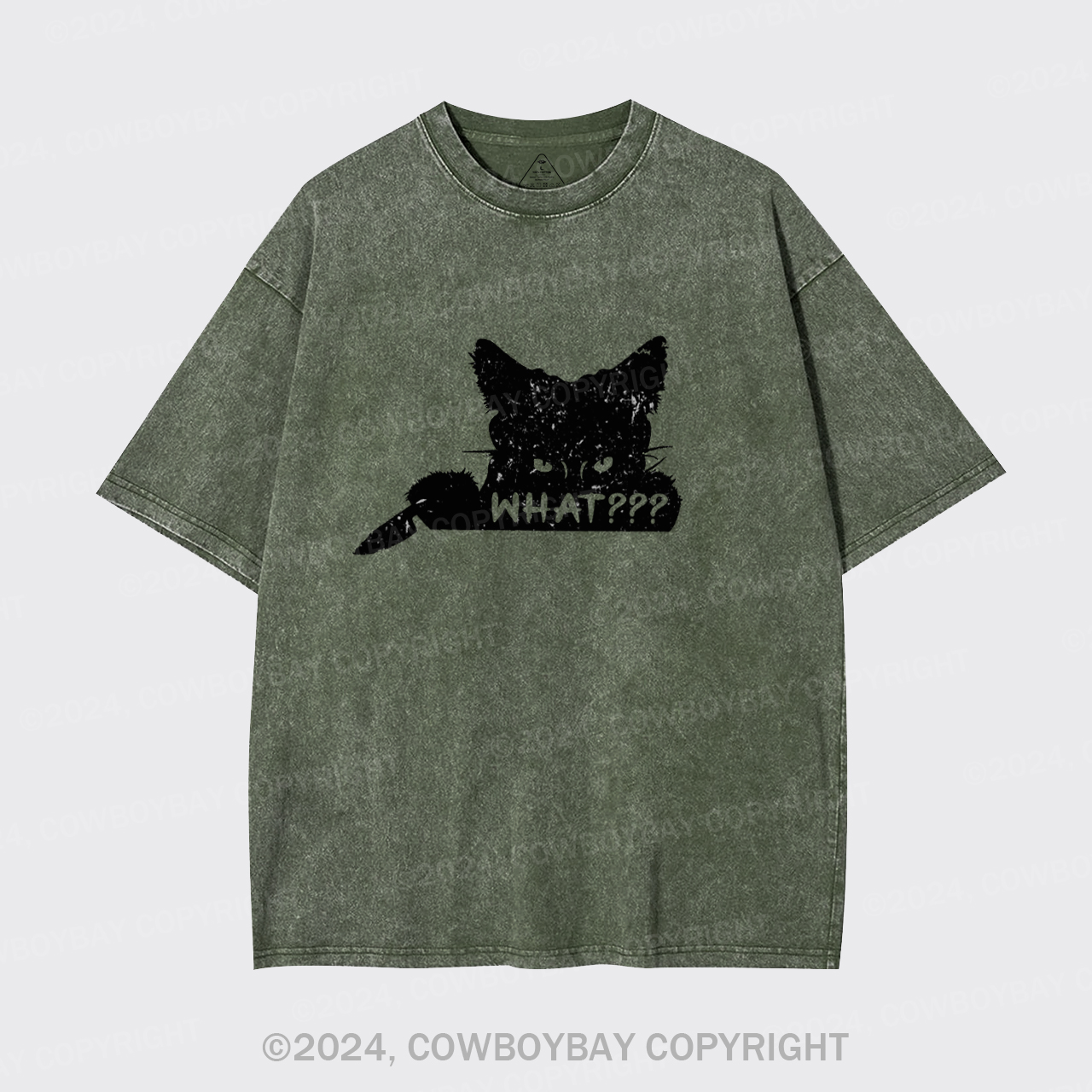 What??? Cat Halloween Garment-dye Tees