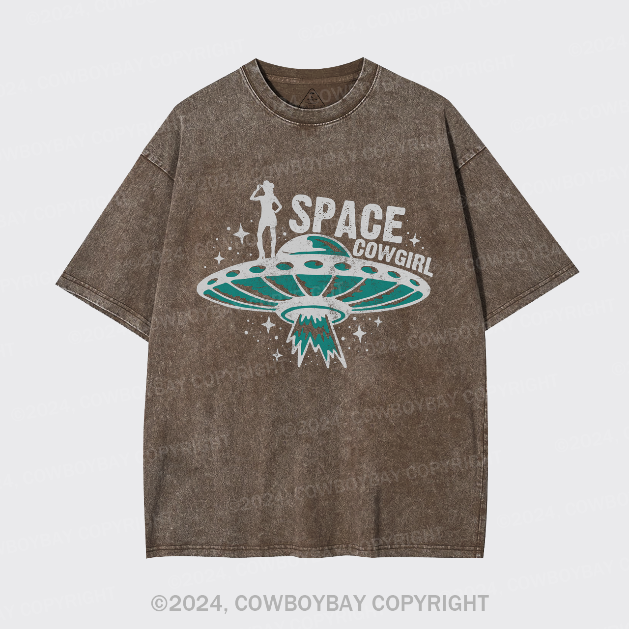 The cowgirl Is Here To Pick You Up Garment-dye Tees