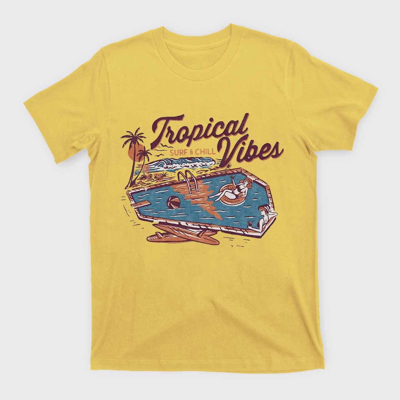 Charming Tropical Vibes T-Shirts