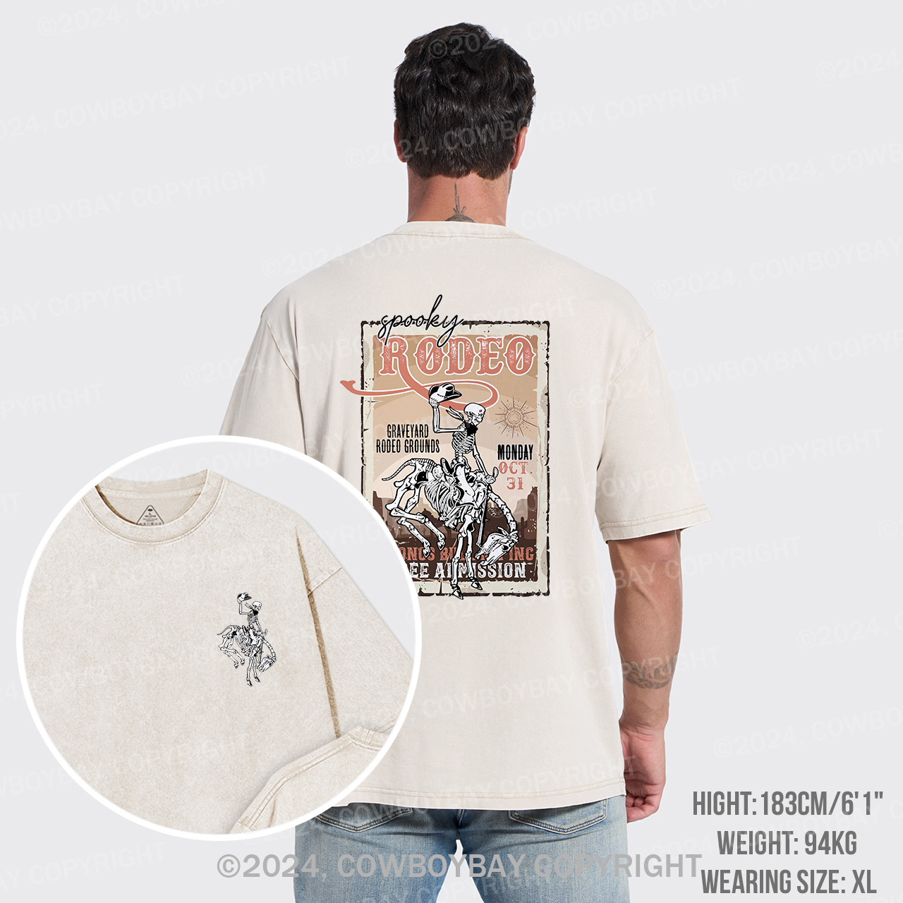 Your Halloween Stamp Garment-dye Tees