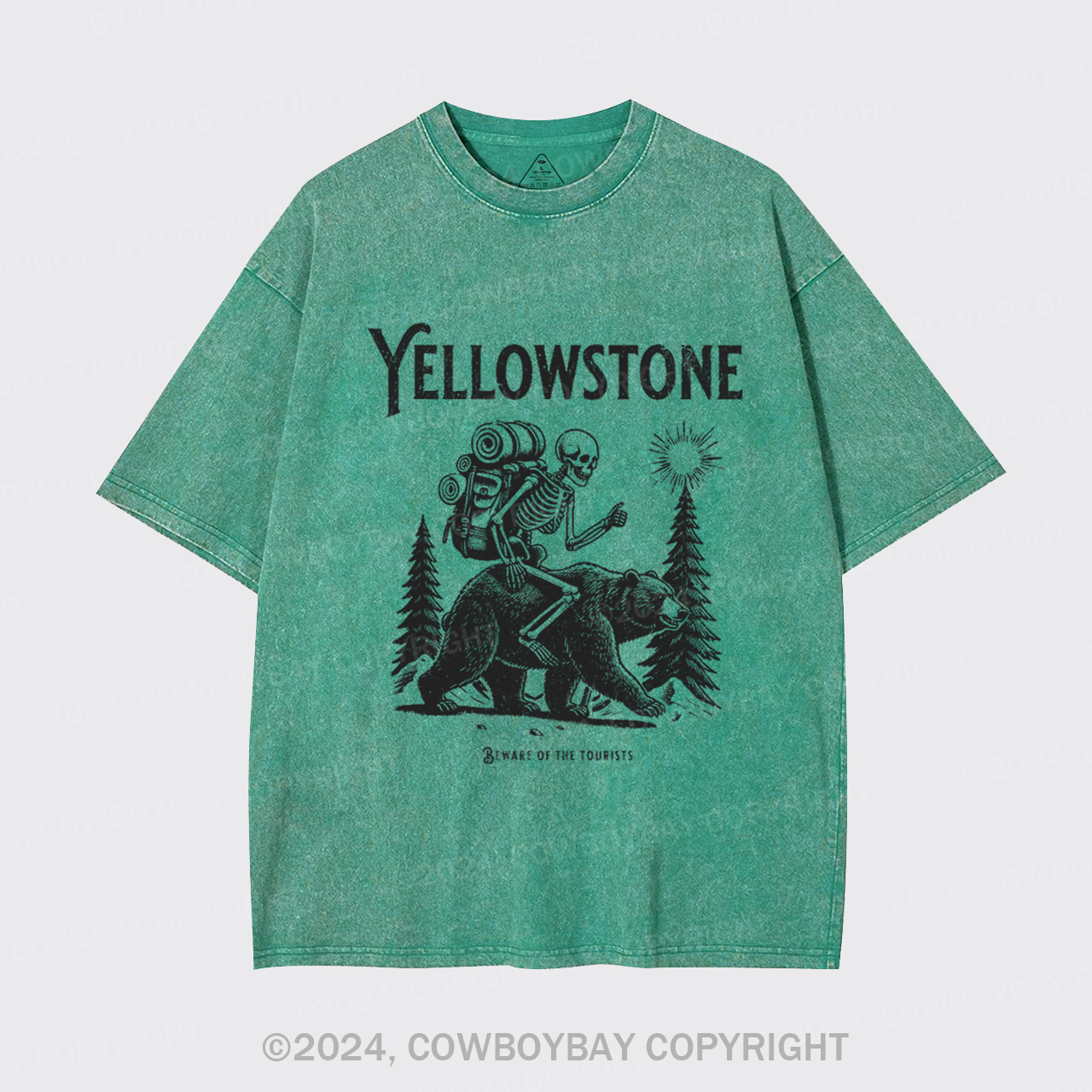 Yellowstone Skeleton Crewneck Garment-dye Tees
