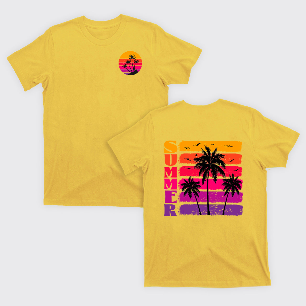 Palm Trees And Sunset T-Shirts