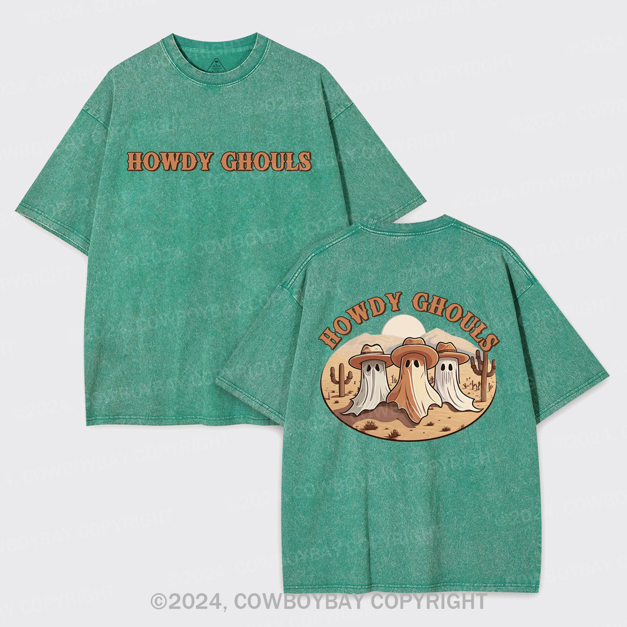 Howdy Ghouls Cute Spooky Garment-dye Tees