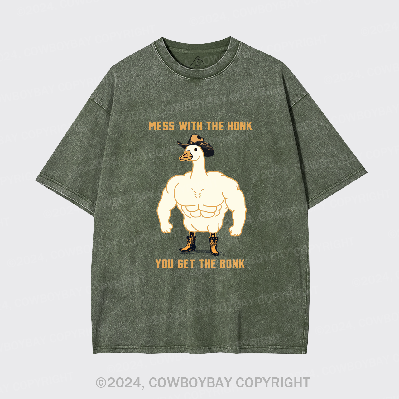 Mess with the Honk You Get the Bonk Garment-dye Tees