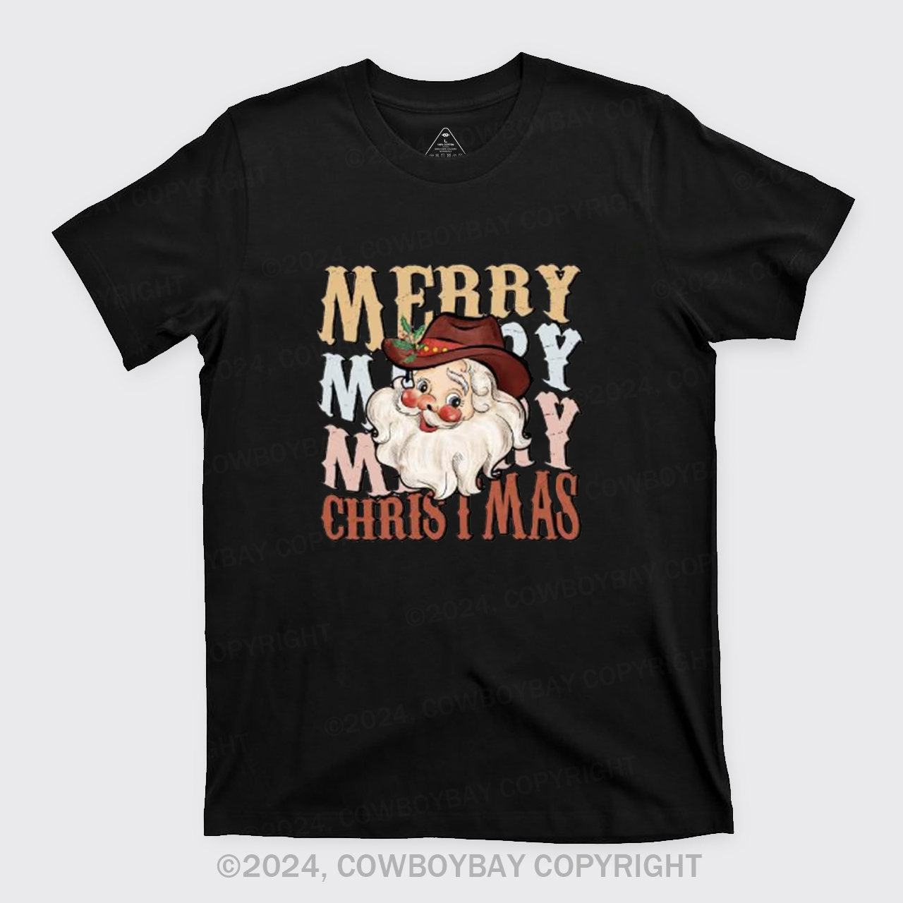 Merry Santa Cowboy T-Shirts