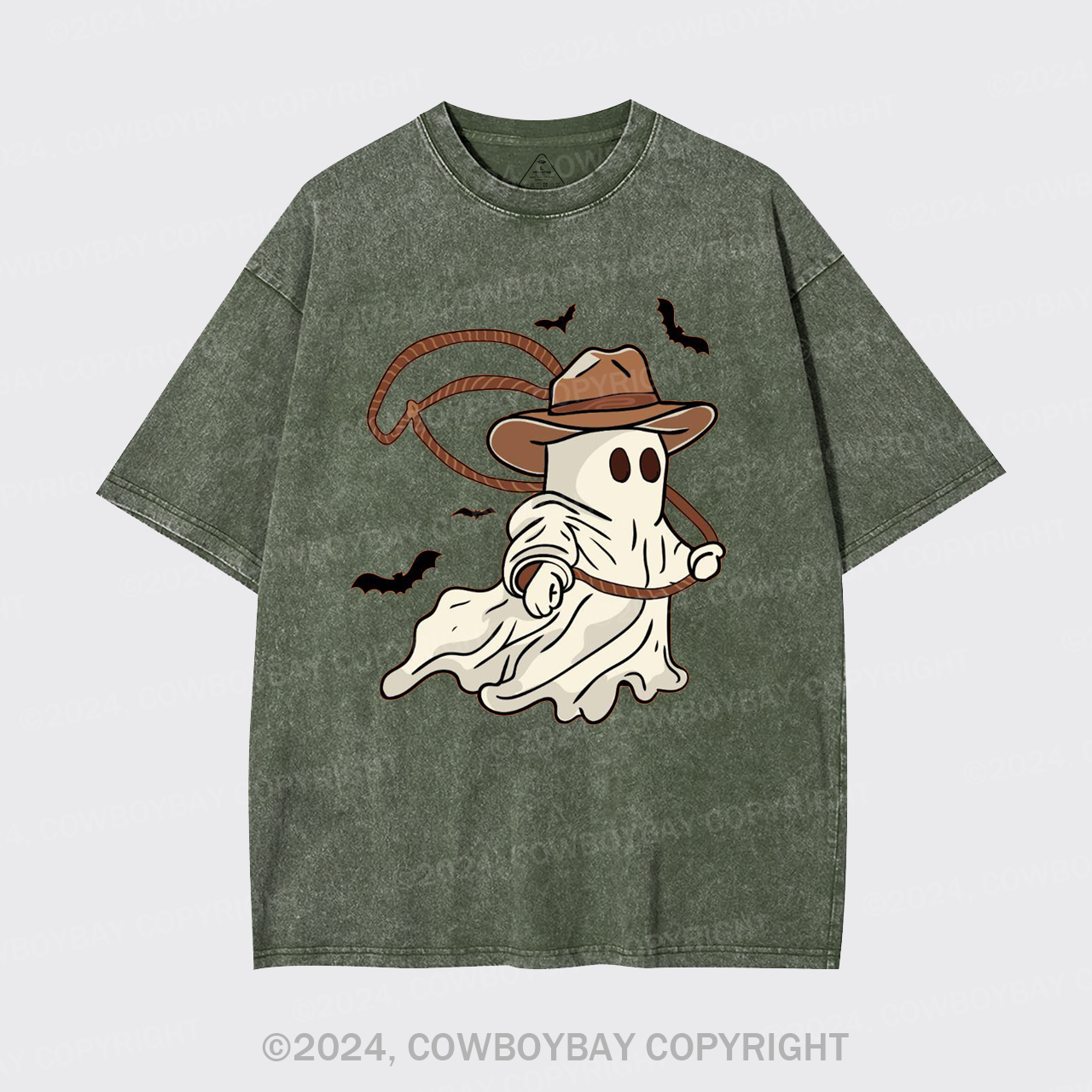 Ghost Cowboy Lasso Garment-dye Tees
