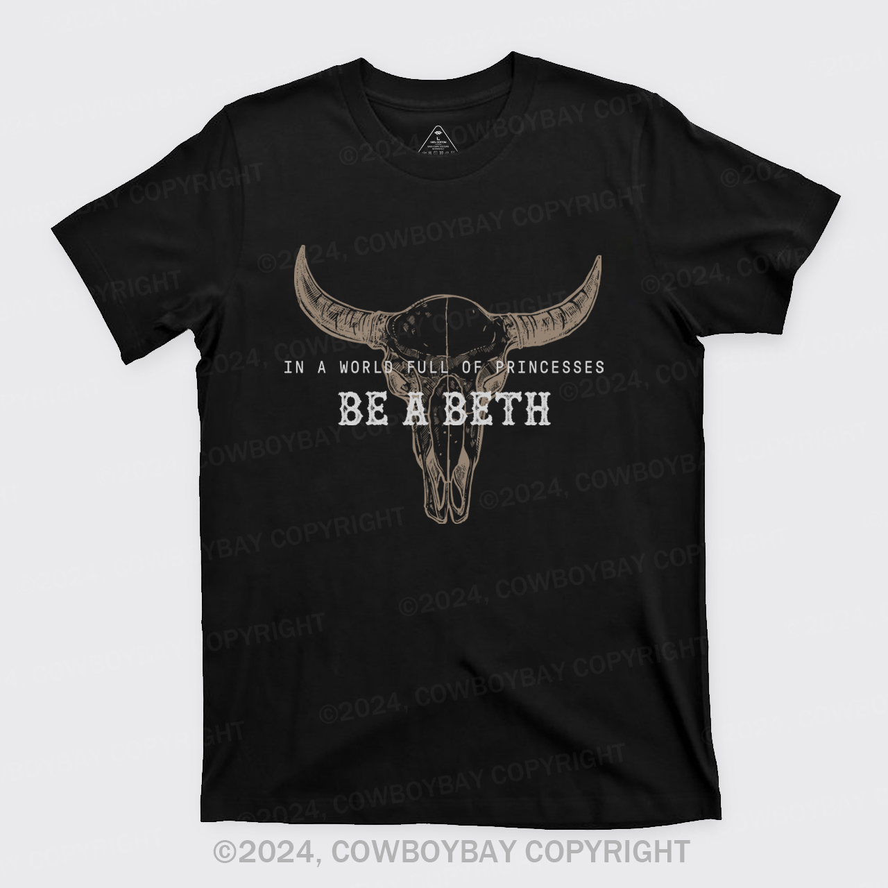 Cowboybay,Boho Cow Skull T-Shirts