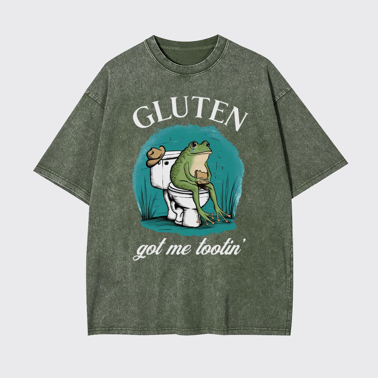 Gluten Got Me Tootin Garment-dye Tees