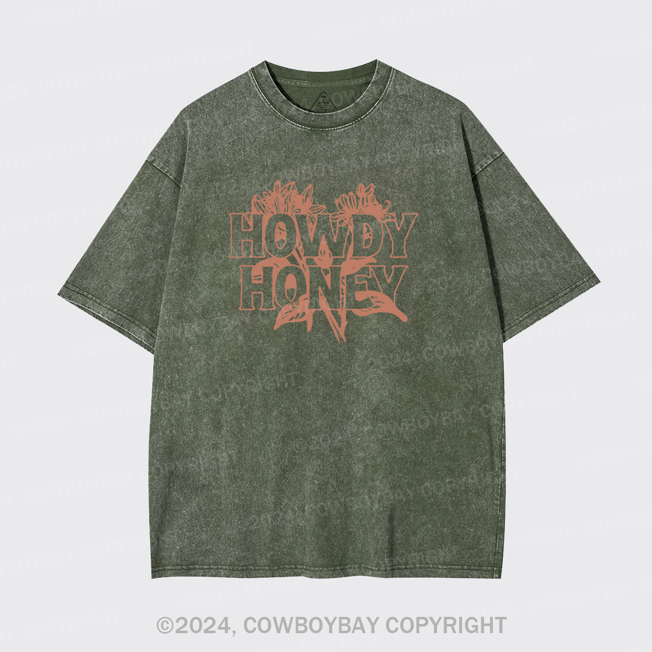 Howdy Honey Honeysuckle Plant Garment-dye Tees