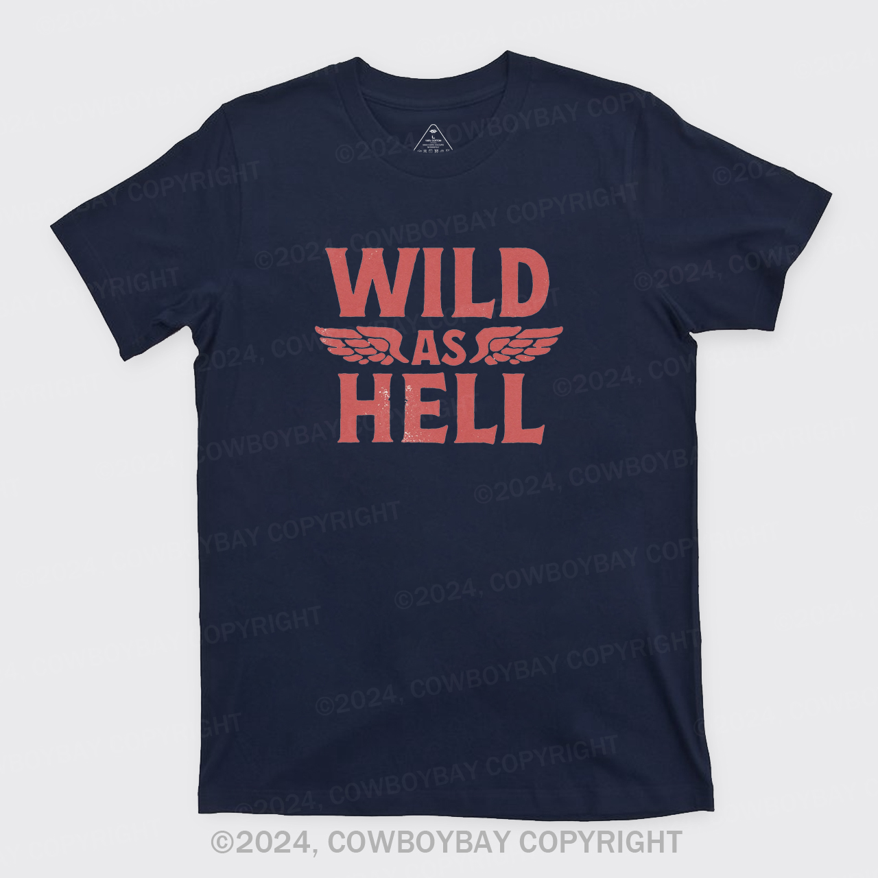 Wild As Hell Wings Rock N Roll Cowgirl T-Shirts