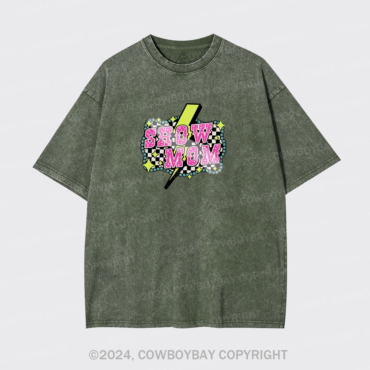 Show Mom Cowgirl Garment-dye Tees