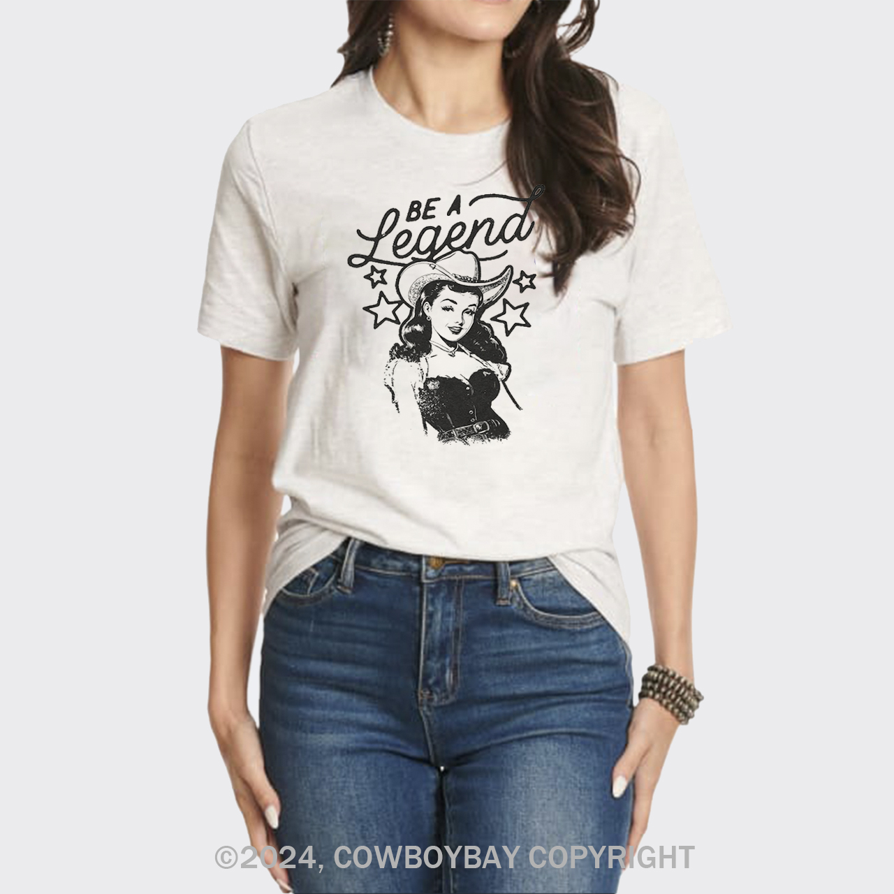 Vintage Sexy Cowgirl Be A Legend T-Shirts