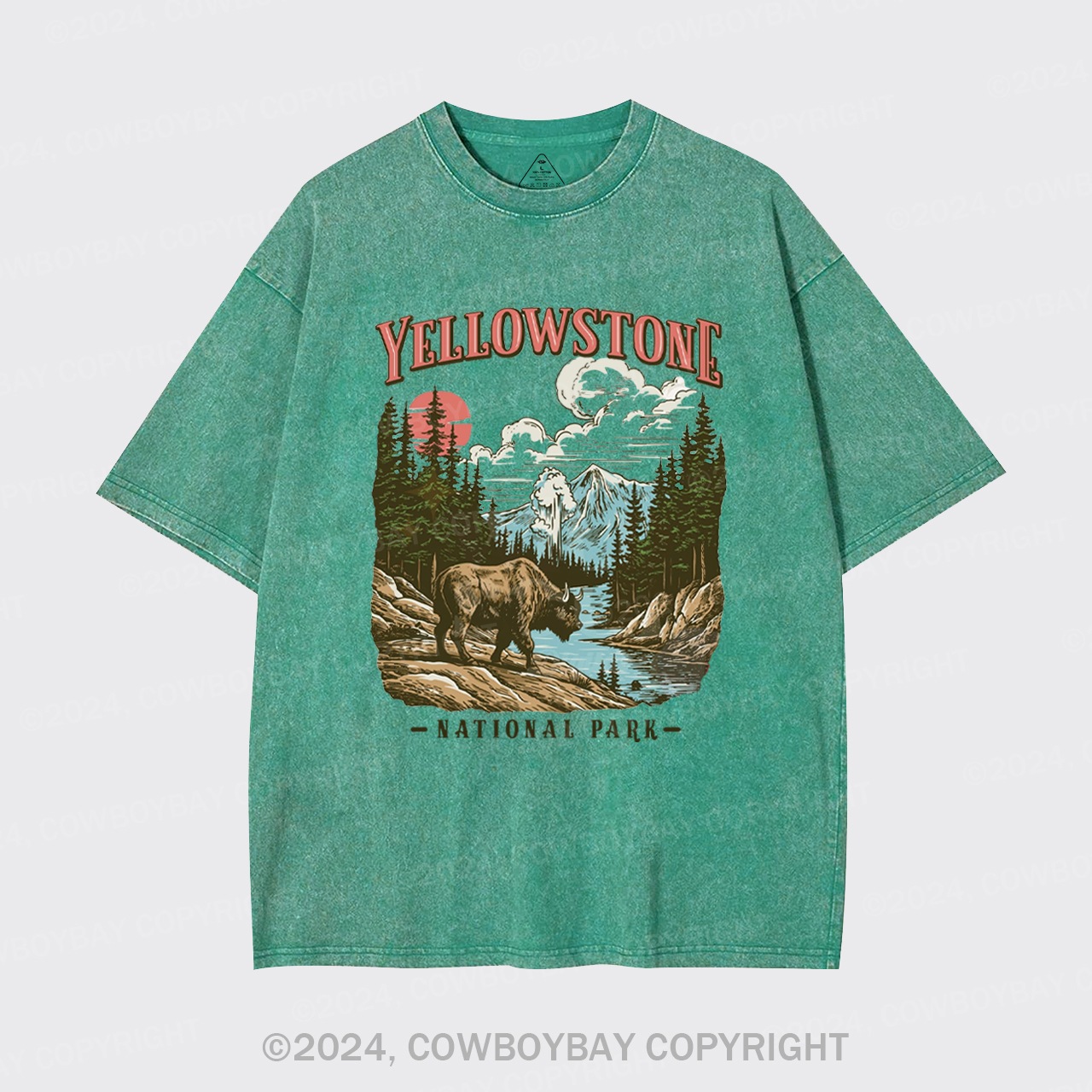 Vintage Yellowstone National Park Garment-dye Tees