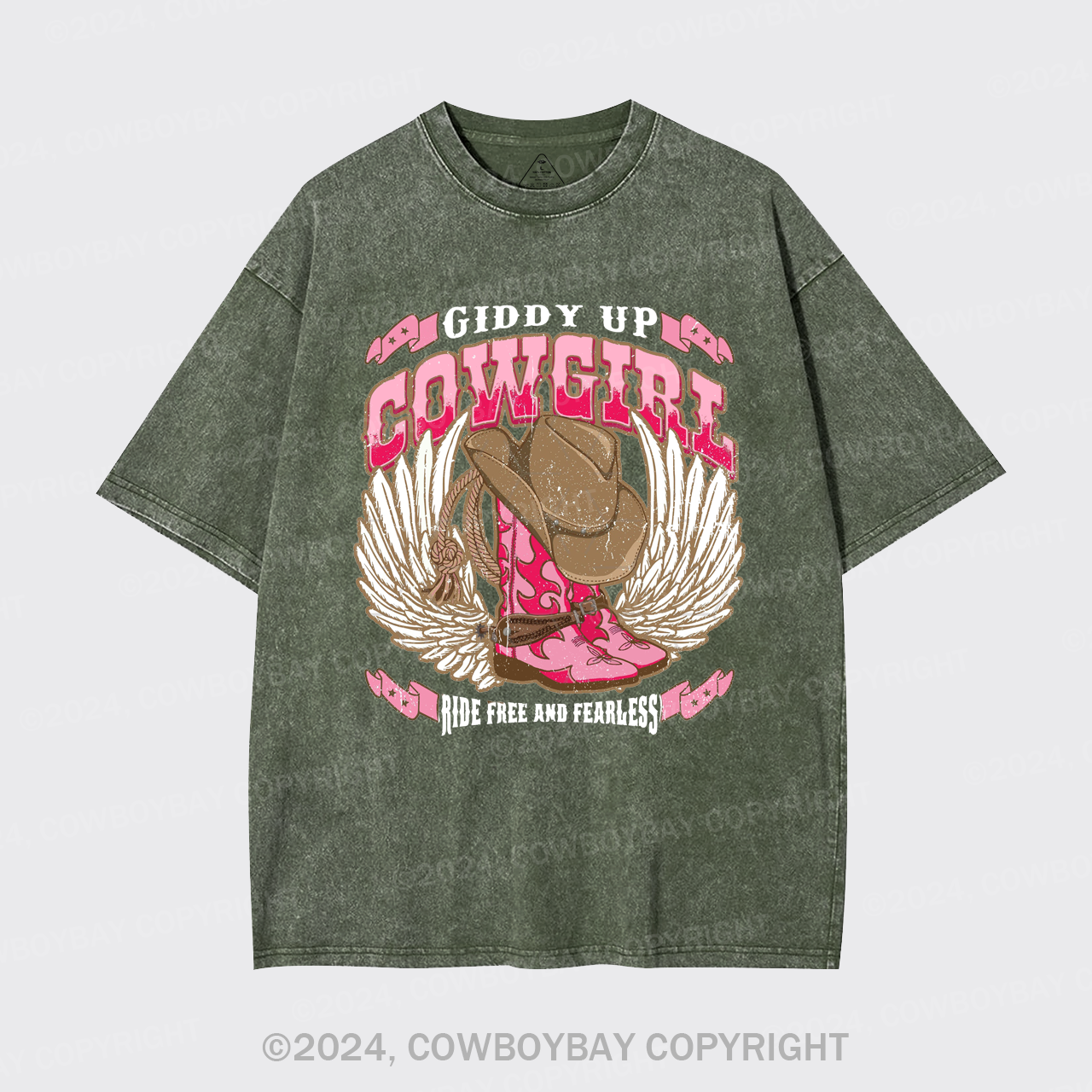 Giddy Up Cowgirl Garment-dye Tees
