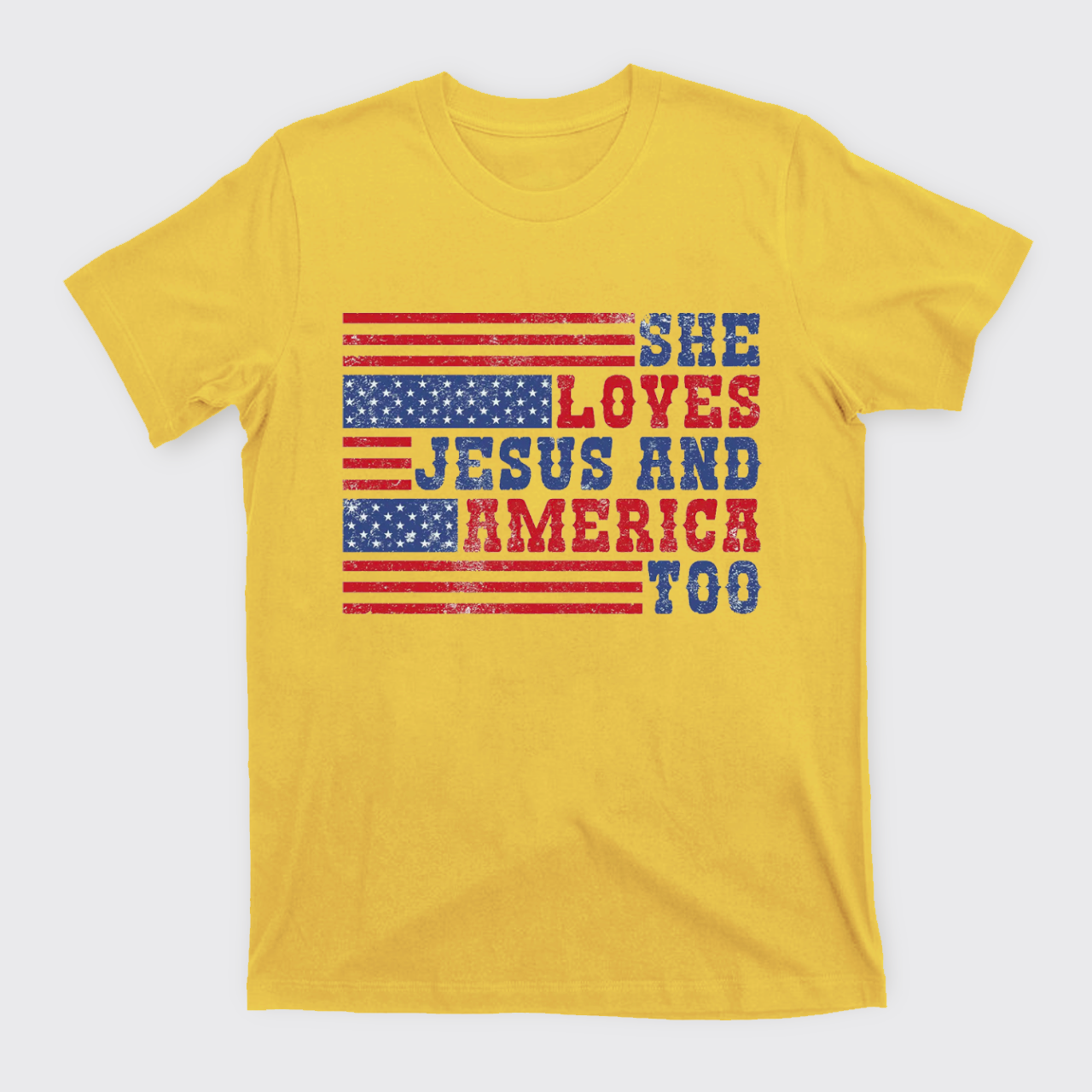 She Loves Jesus And America Too T-Shirts