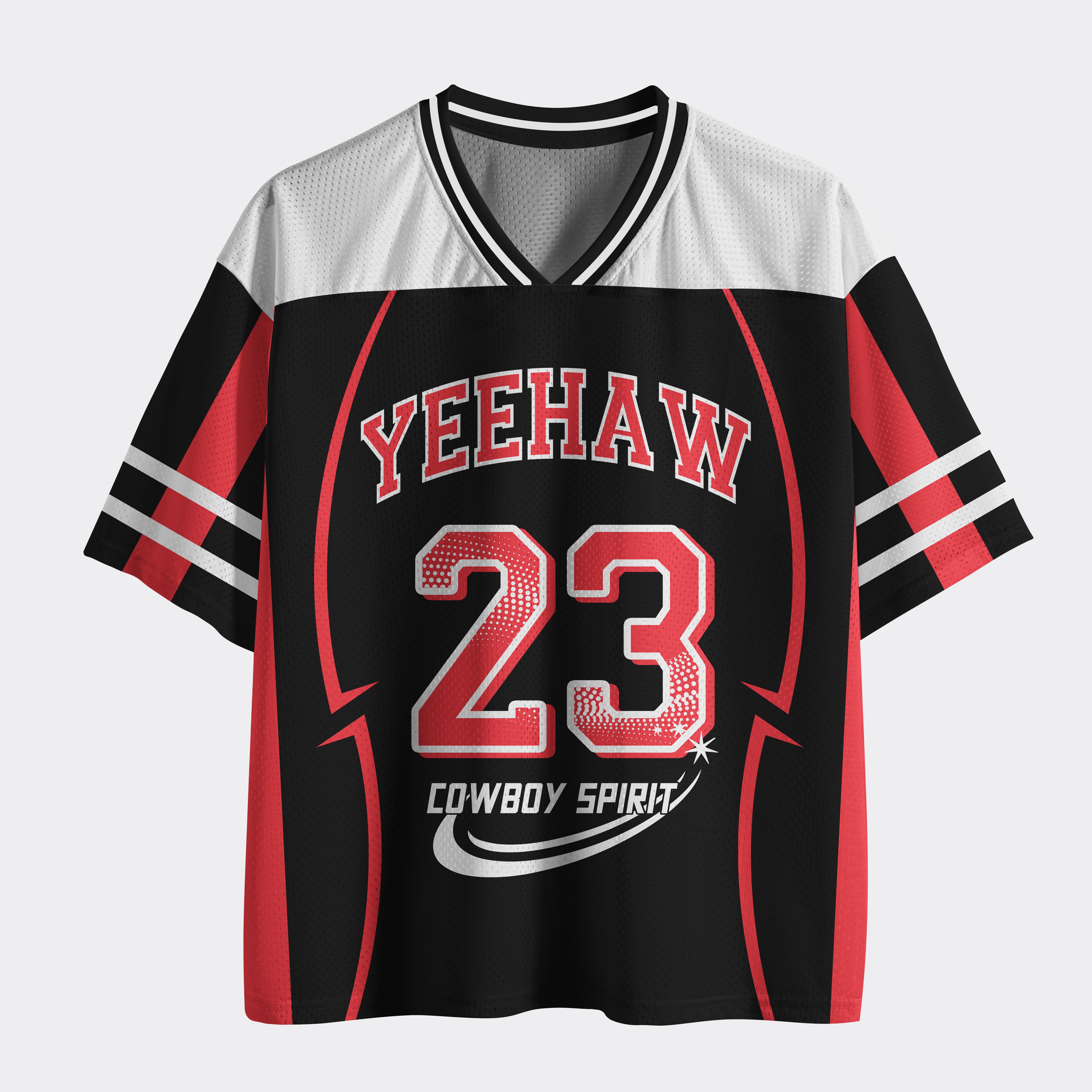 Personalized Yeehaw Cowboy Spirit Mesh Jersey