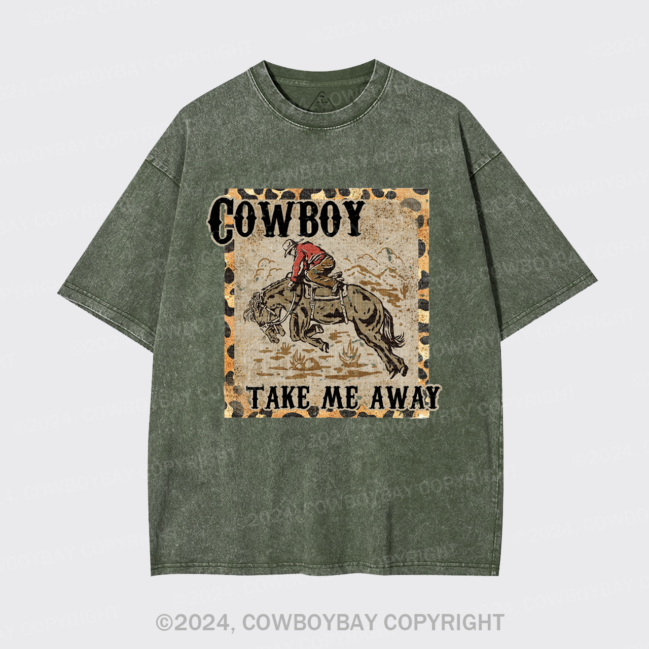 Cowboy Take Me Away,Western 90s Garment-dye Tees