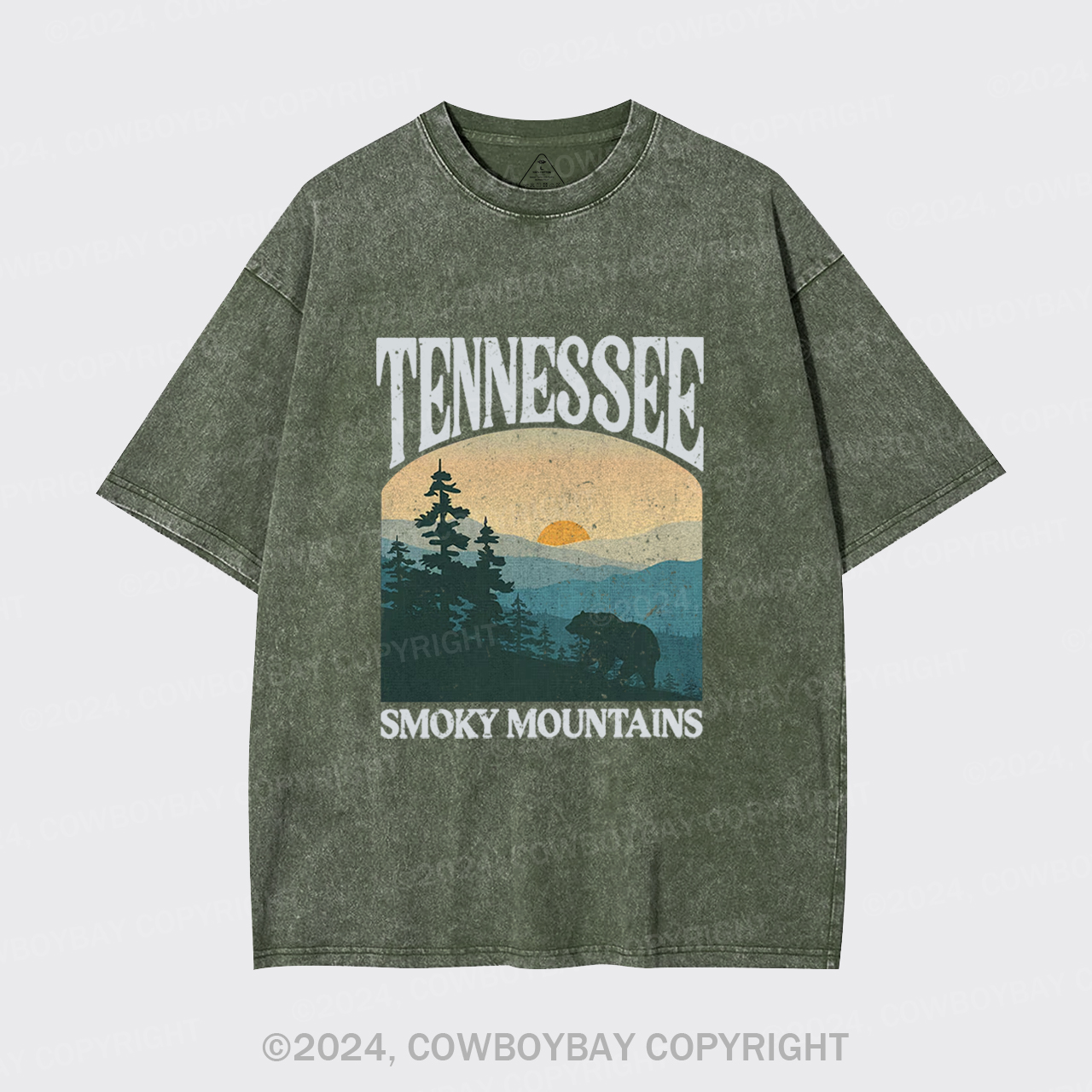 Tennessee Smoky Mountains Garment-dye Tees