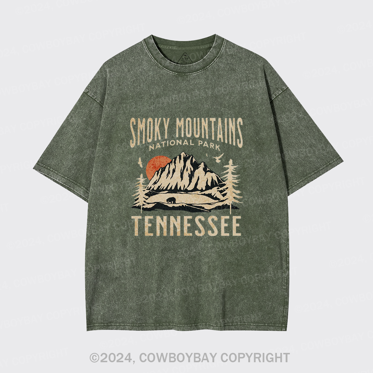 Smoky Mountains National Park Tennessee Garment-dye Tees